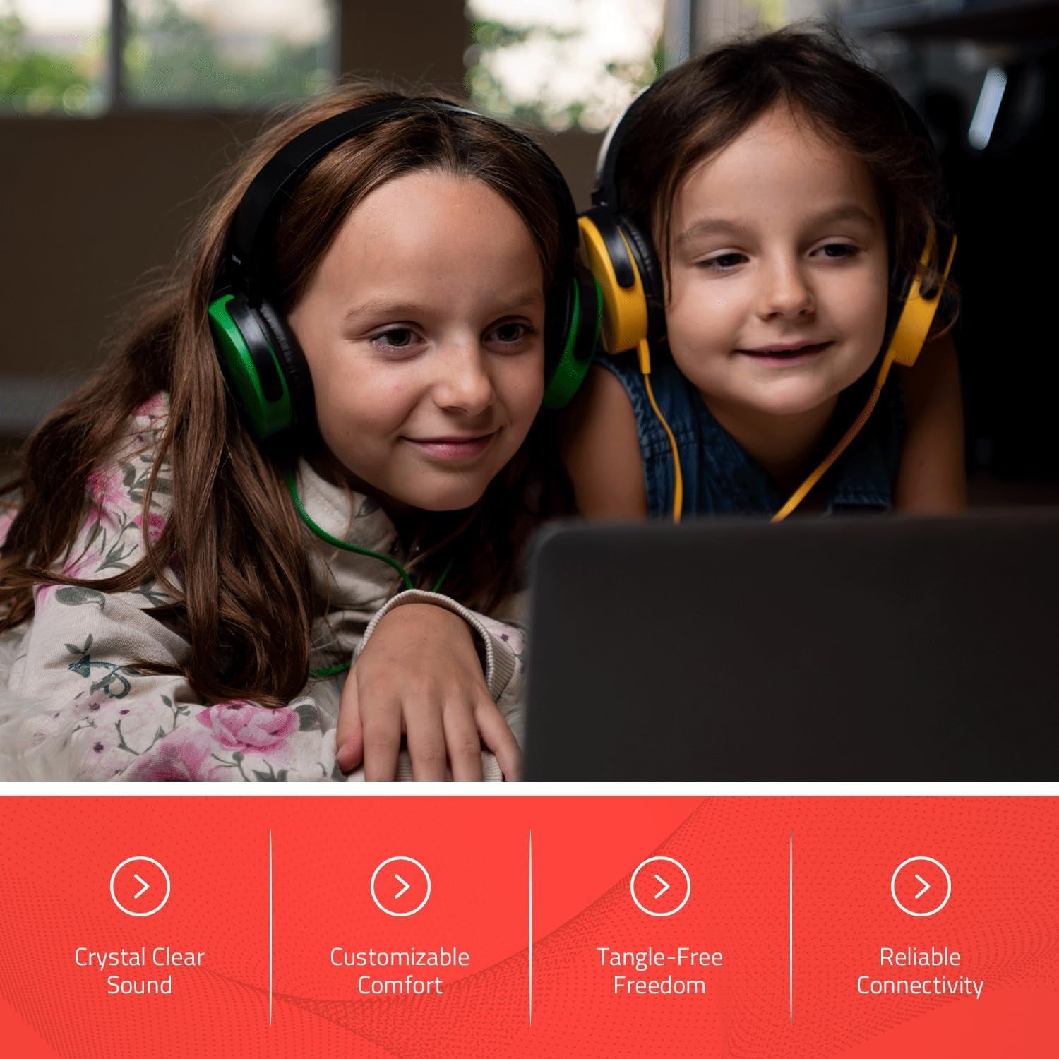 Bulk Headphones for Classroom, 24 Pack Durable School Wired Headphones for Students. Teacher Must Haves Supplies from Elementary to College (Black)